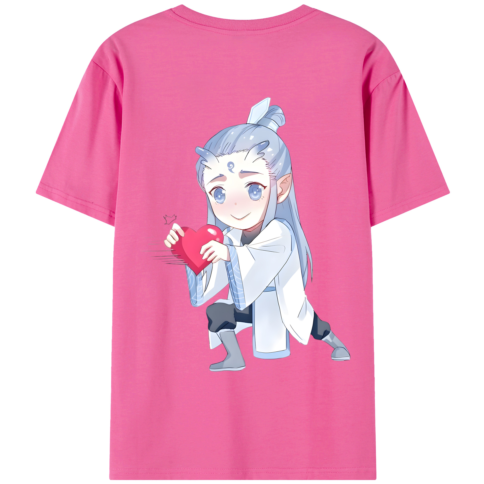 （画像用） Ne Zha 2 ナタ 魔童の大暴れ レディース半袖Tシャツ(バックプリント)